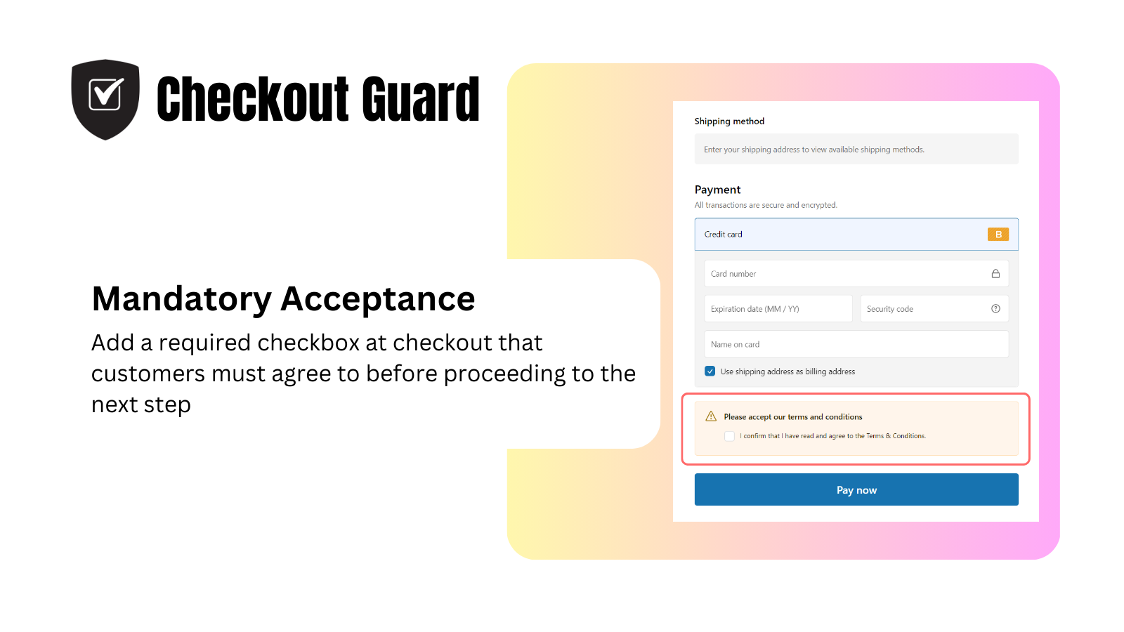 Checkout Guard Screenshot