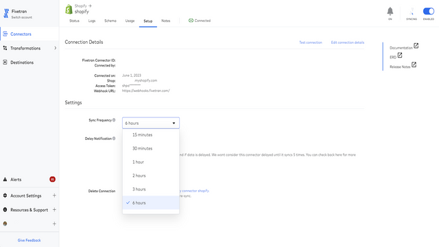 Configureer uw setup en synchronisatiefrequentie