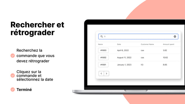 Rechercher et rétrograder