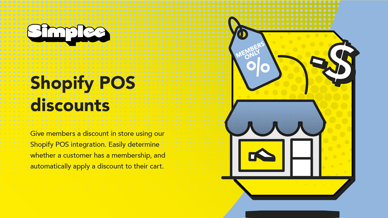 Dê descontos para clientes de varejo, descontos para membros no Shopify POS