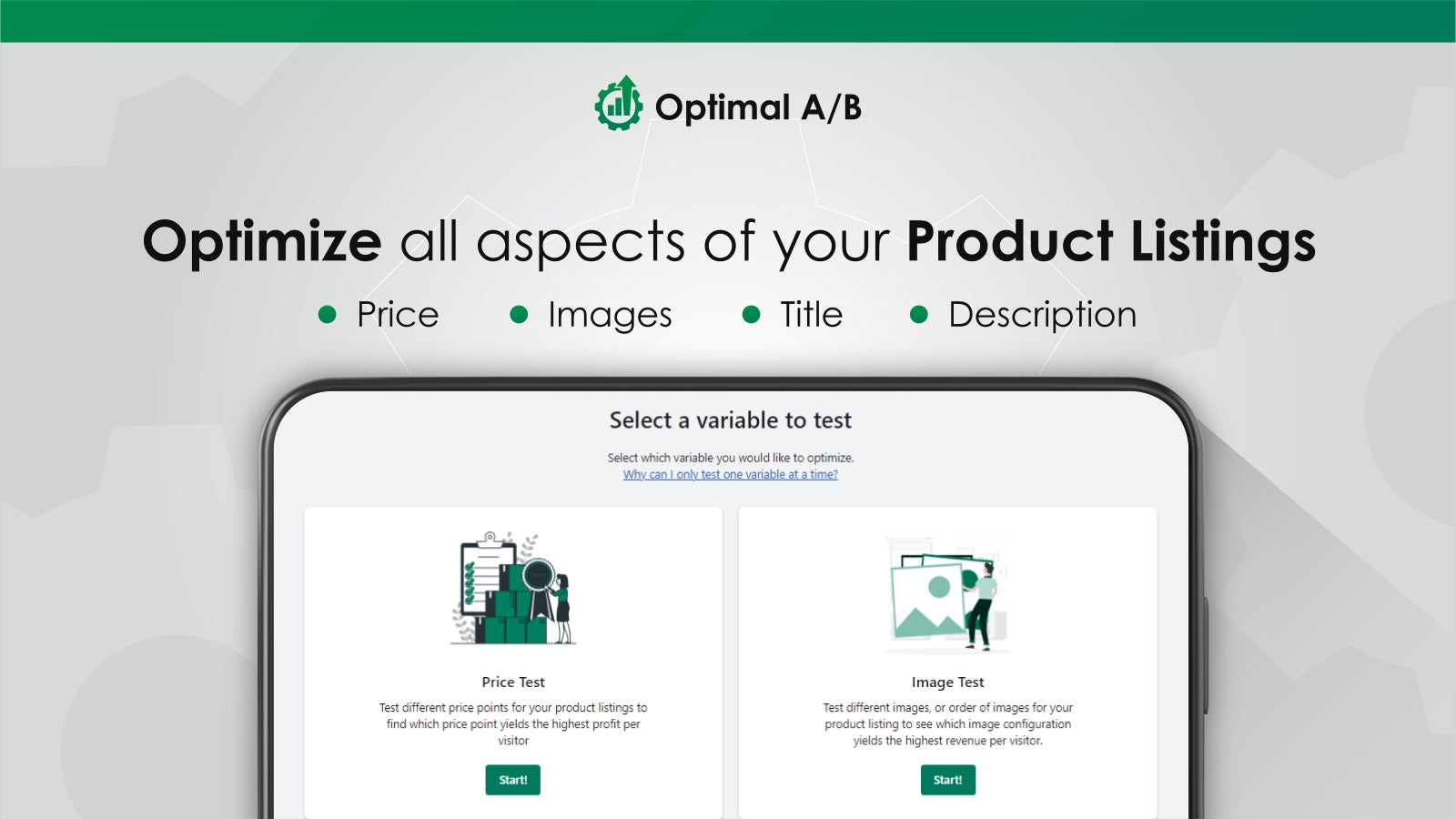 Optimal A/B Testing Screenshot