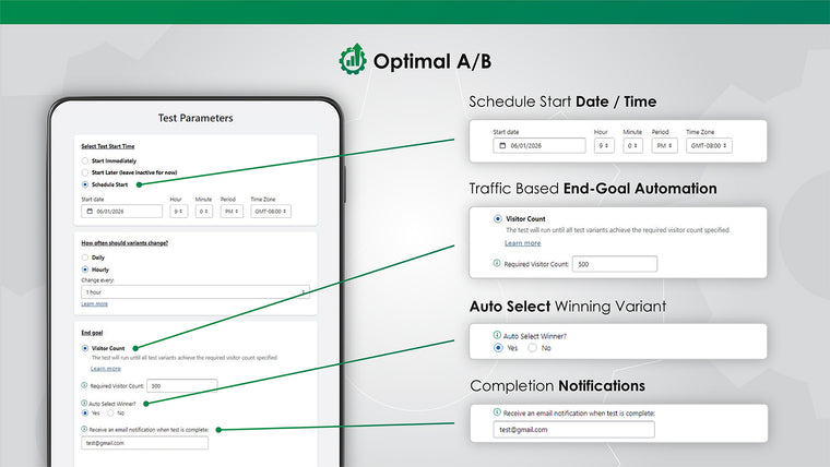 Optimal A/B Testing Screenshot