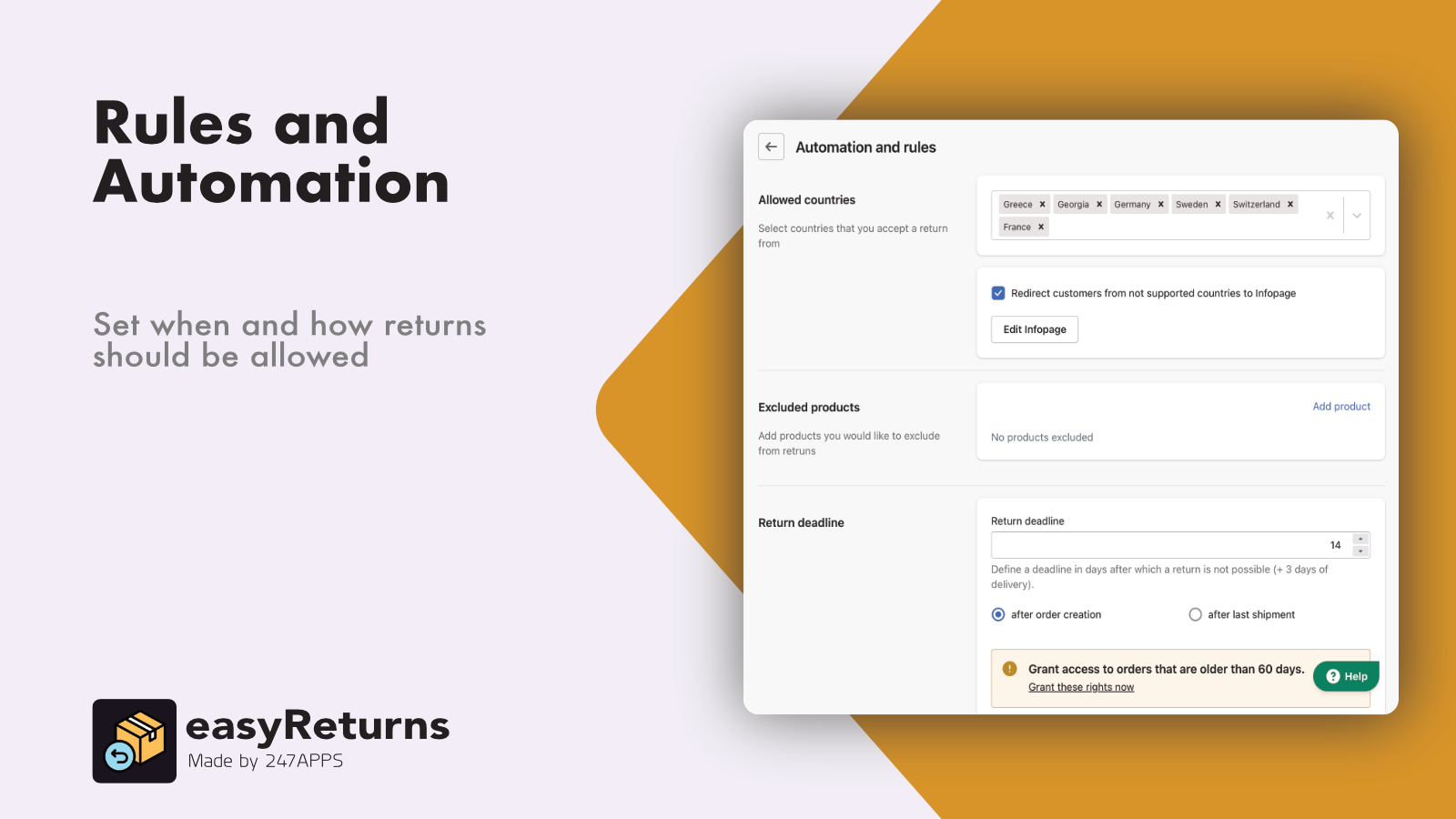 Rules and Auotmations for your Return Requests