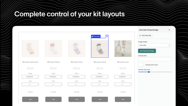 Control total de las disposiciones de tu kit