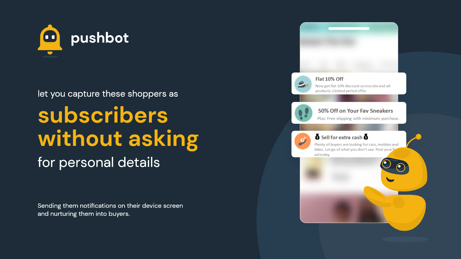 PushBot: Web Push Notification Screenshot