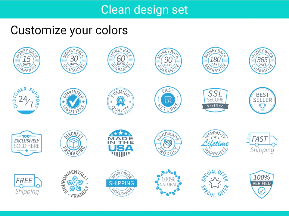 clean trust icons