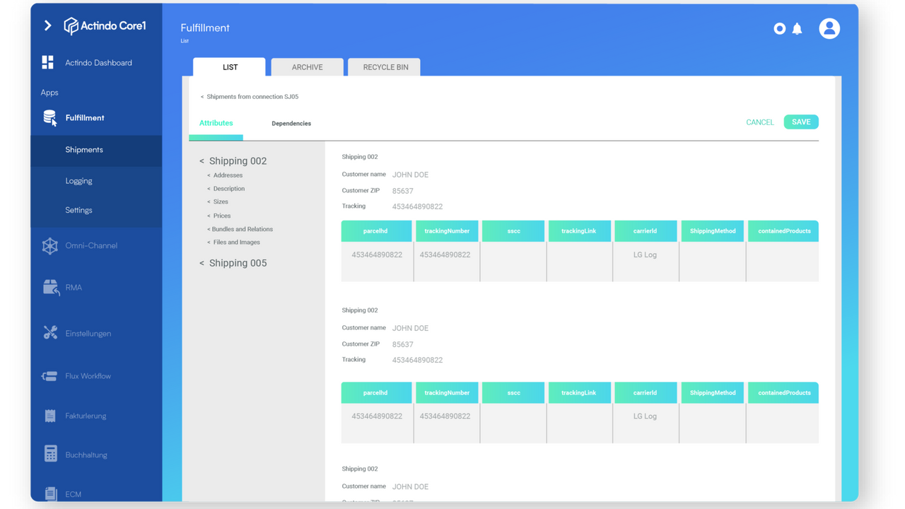 Fulfillment and Shipping Module