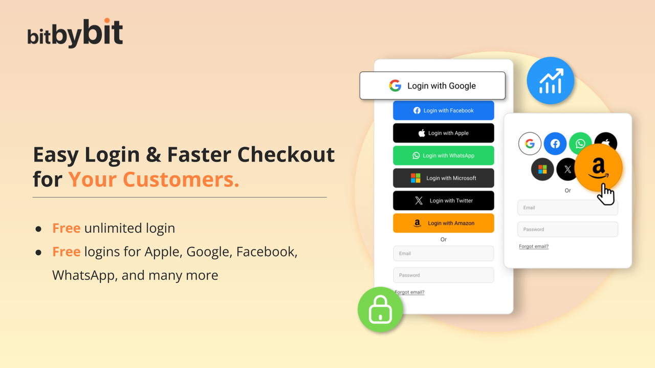 bitLogin ‑ Social Login Screenshot