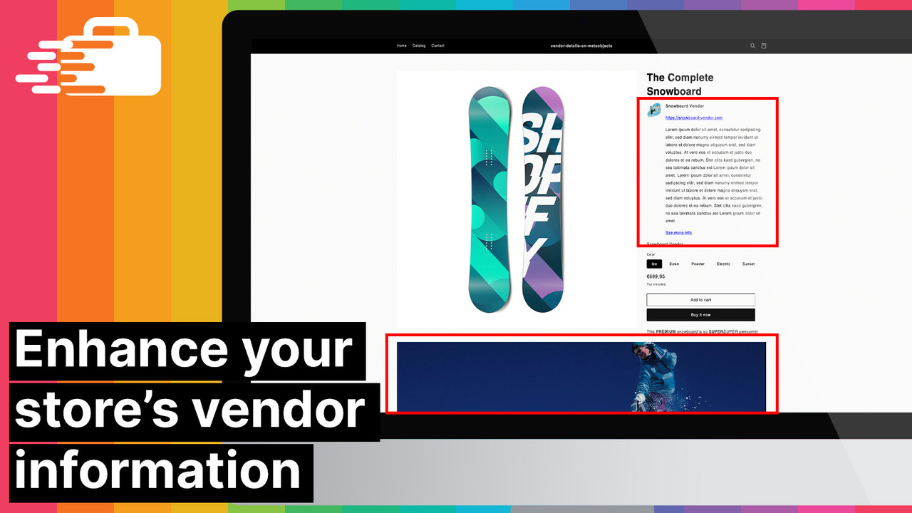 Enhance your store's vendor information with Shopify Metaobjects