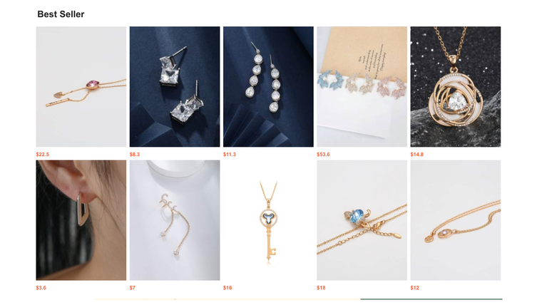 Xuping Jewelry Dropshipping Screenshot