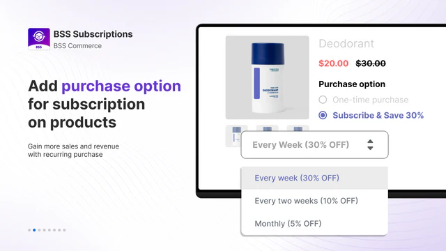 Subscriptions and Recurring Pay Product Page