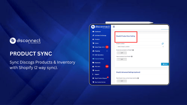 Sync Discogs Products to Shopify