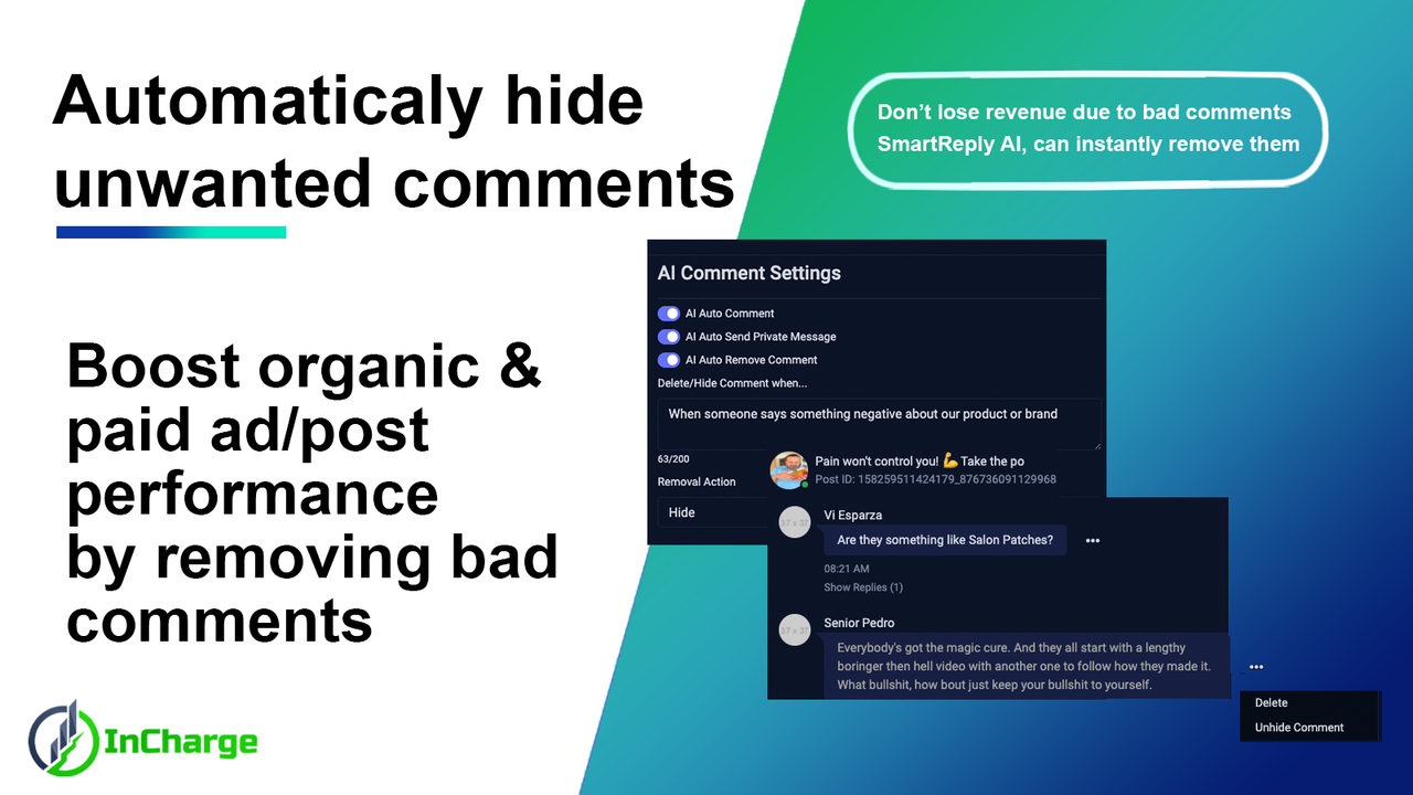 Remove Unwanted Comments with AI the Moment they Arrive