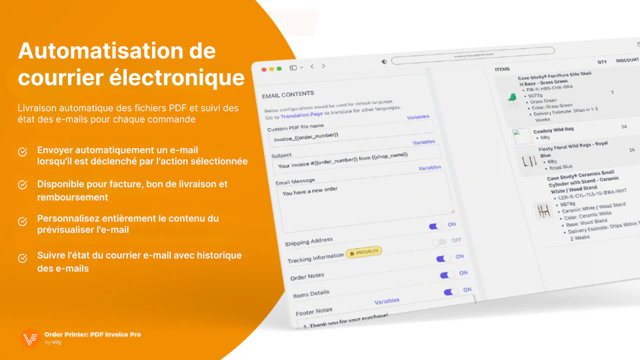  Automatisation des e-mails - Commande Shopify