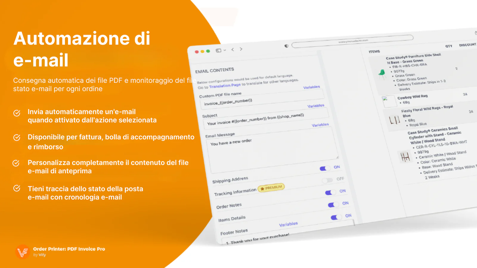  Automazione e-mail - Ordine Shopify