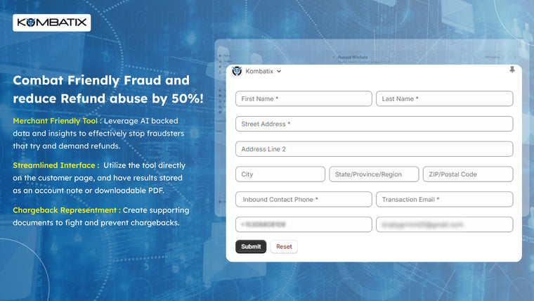 Kombatix Fraud Defense Screenshot