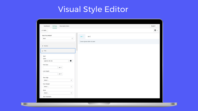 Visueller Stil-Editor