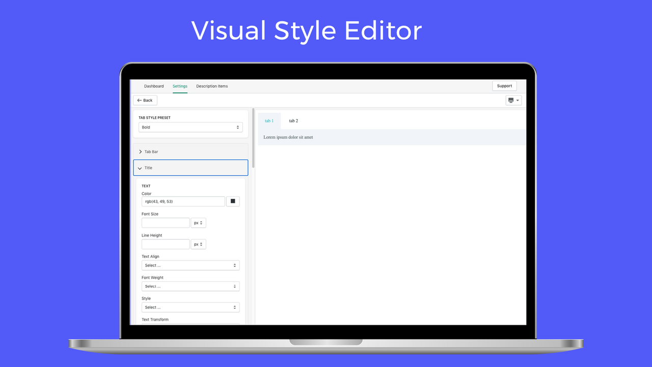 Visual Style Editor