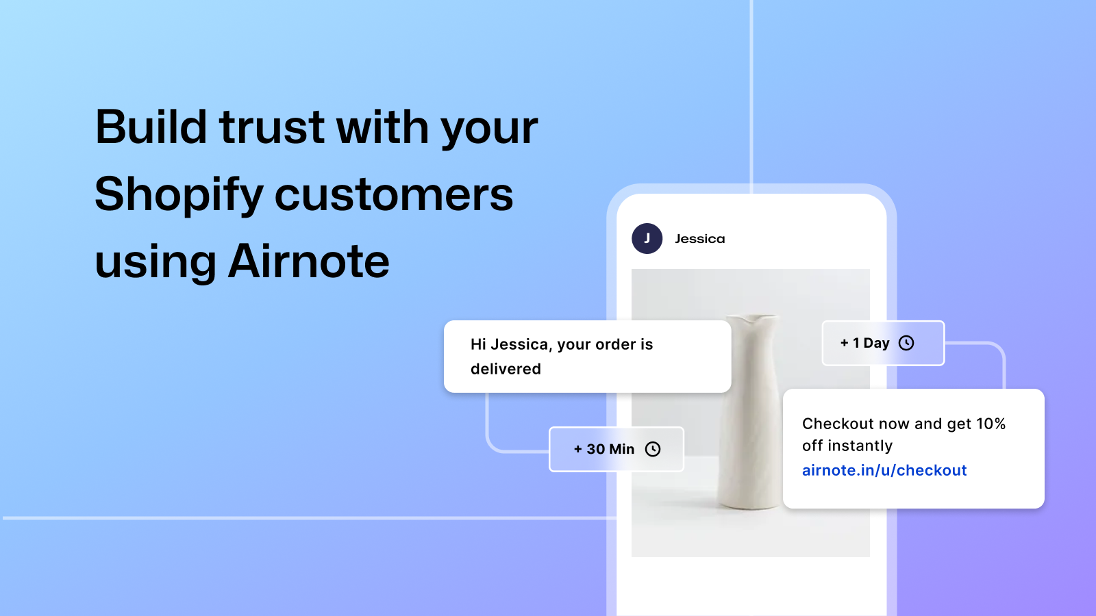 Notifications SMS Airnote pour votre boutique Shopify