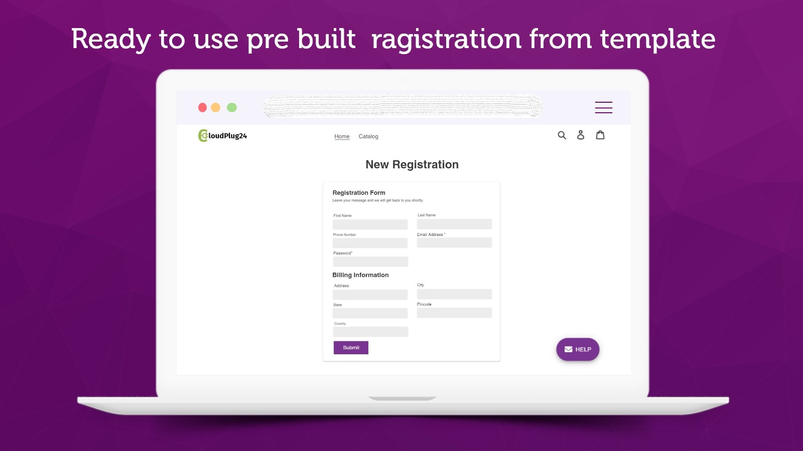 Shopify Registreringsformular