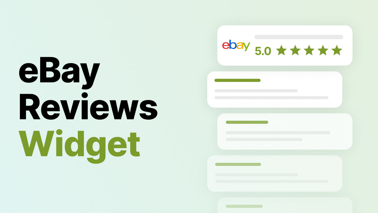 Ebay reviews widget