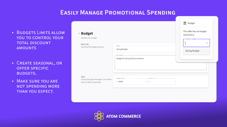 Discounts and Promos : Atom AI Screenshot