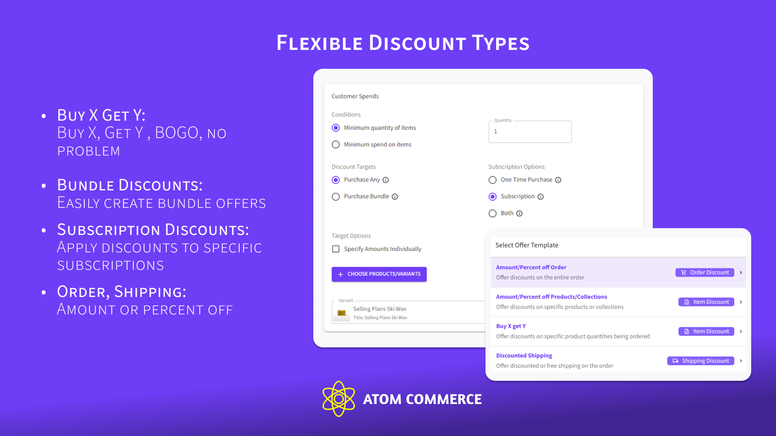 Flexible Discount Types