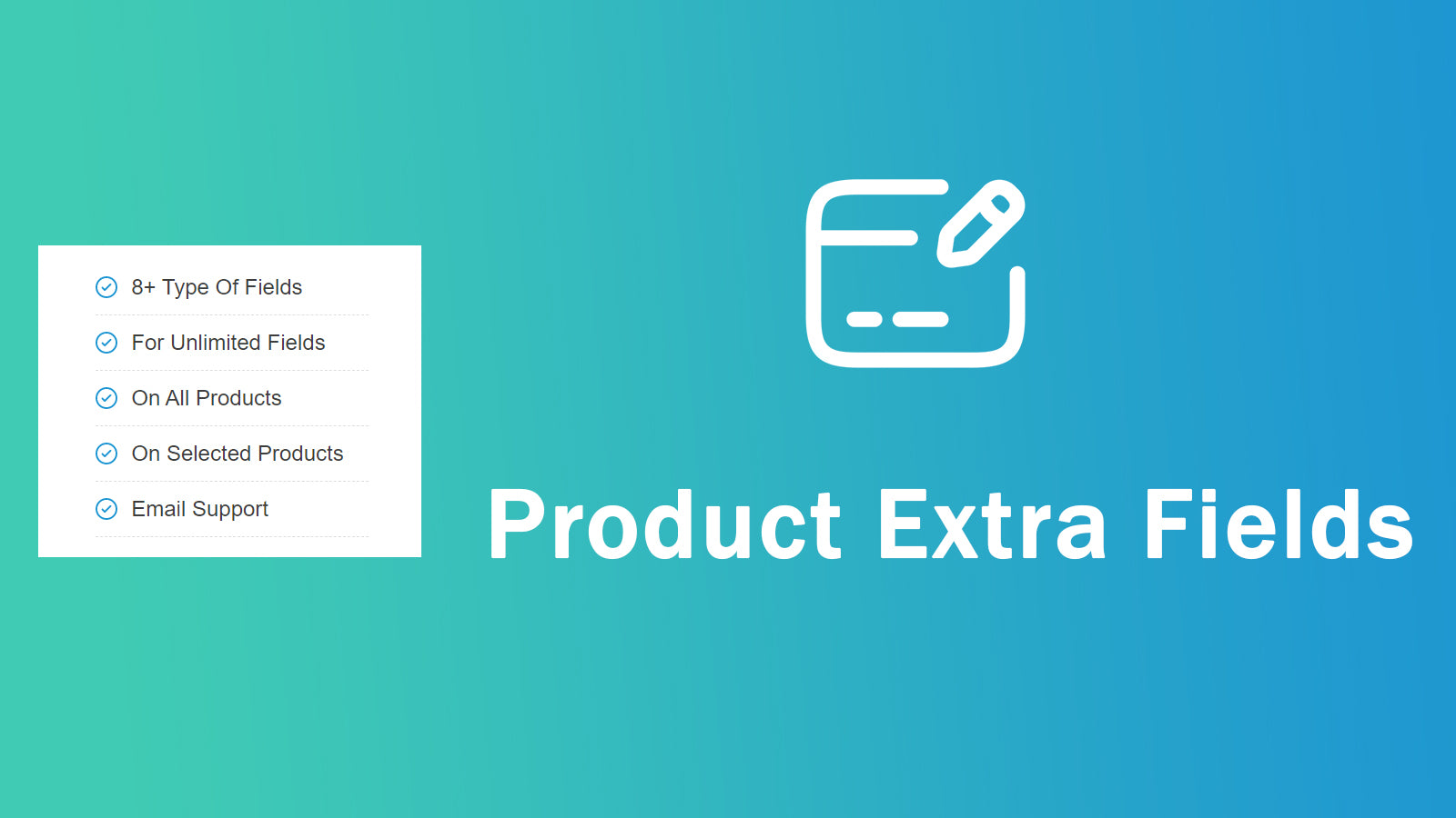 Product Extra Fields ‑Soronix Screenshot