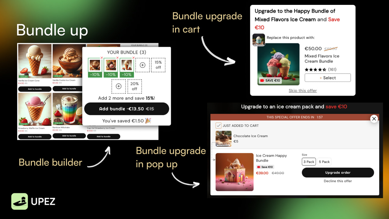 Bündel-Upgrade, erstellen Sie Ihr eigenes Bündel