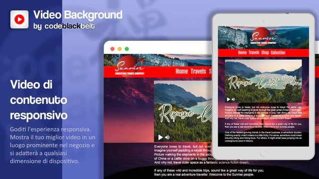 Video di contenuto completamente reattivo nel tuo sito web