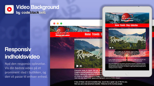 Fuldt responsivt indholdsvideo på dit website