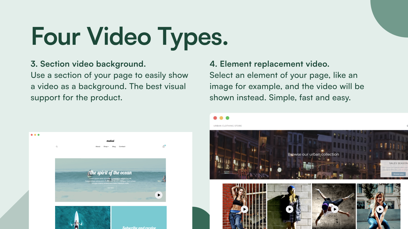 SC Video Background - Embed TikTok, YouTube and Vimeo videos right in your  store. | Shopify App Store