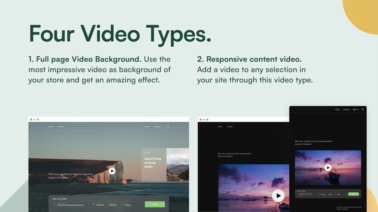 SC Video Background - Embed TikTok, YouTube and Vimeo videos right in your  store. | Shopify App Store