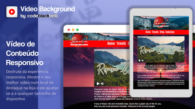Vídeo de conteúdo totalmente responsivo no seu site