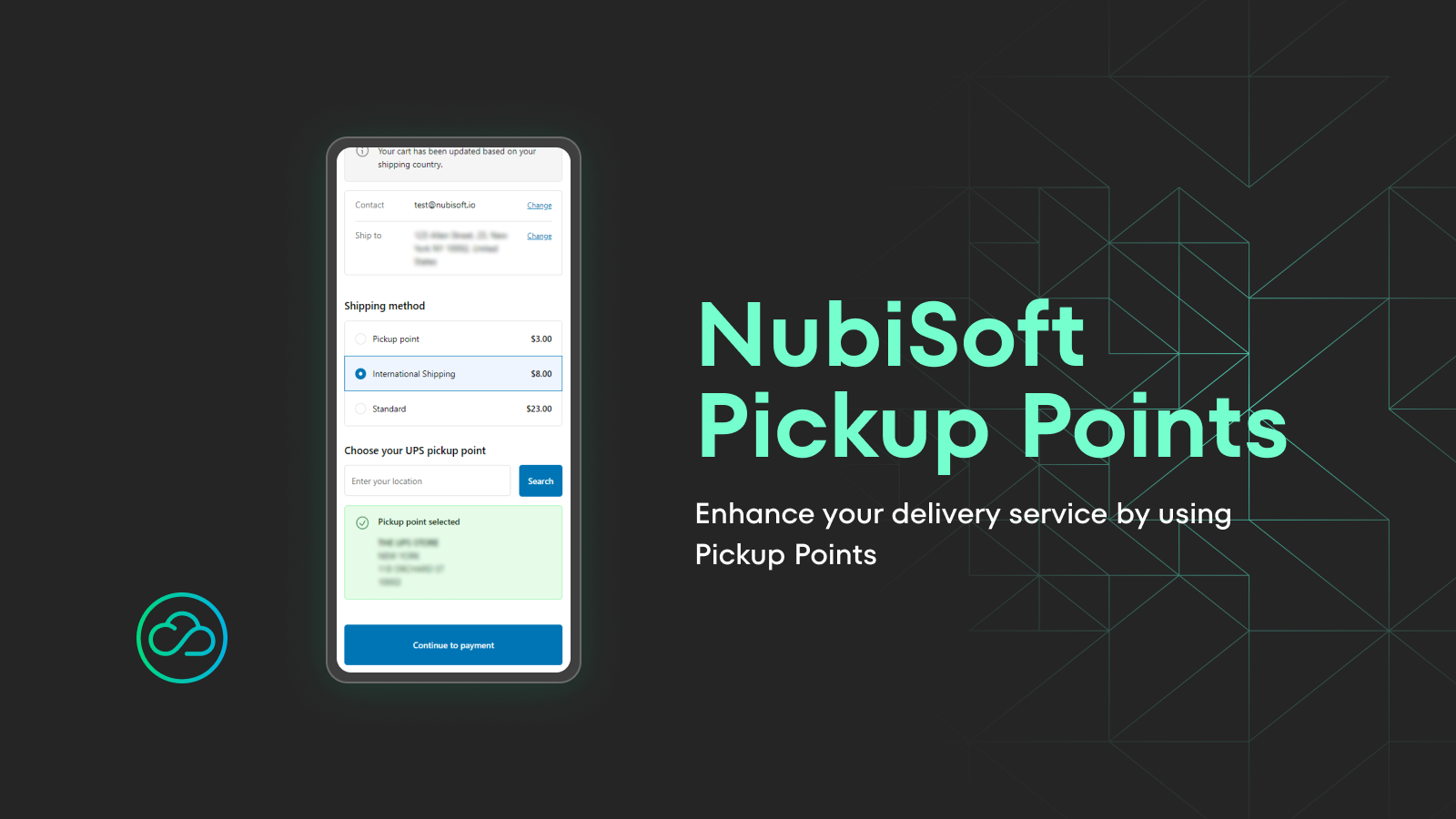 nubisoft pickup points checkout extension ui
