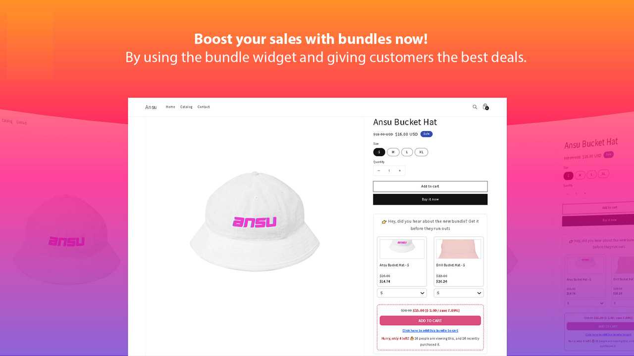 Boost your sales with bundles now!