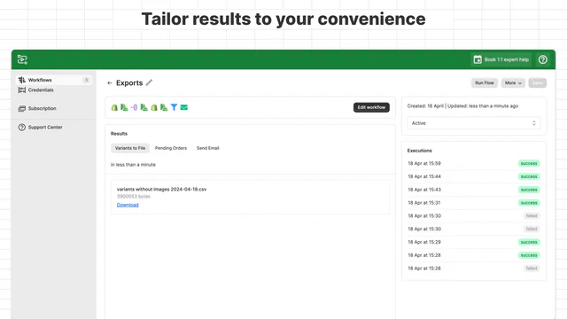 Adapta los resultados a tu conveniencia