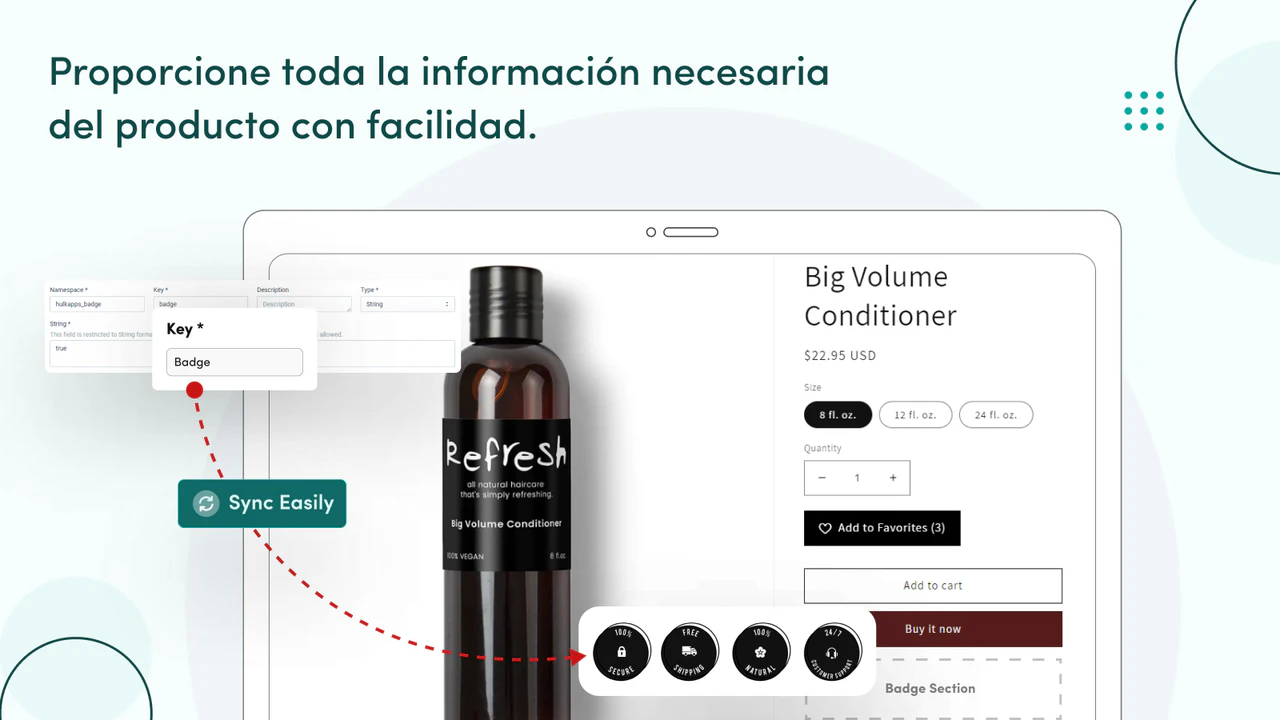 Acceda a toda la información necesaria sobre los productos.