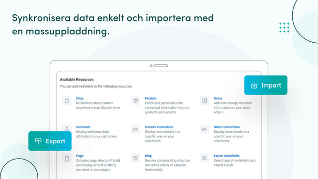 Synkronisera data utan ansträngning och importera den i bulk.