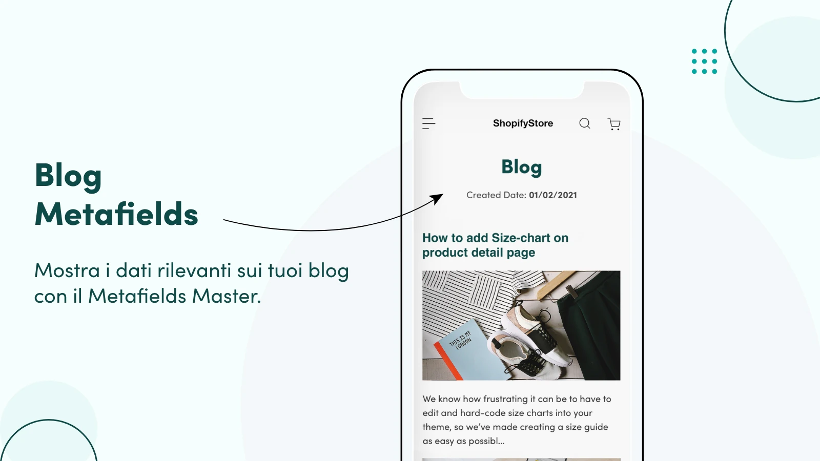 Mostra i dati rilevanti sui tuoi blog con il Metafields Master.