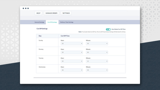 Page de gestion des commandes pour visualiser, filtrer et exporter les commandes