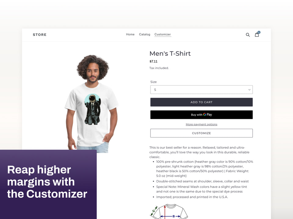 SPOD Customizer your customer can create their own products