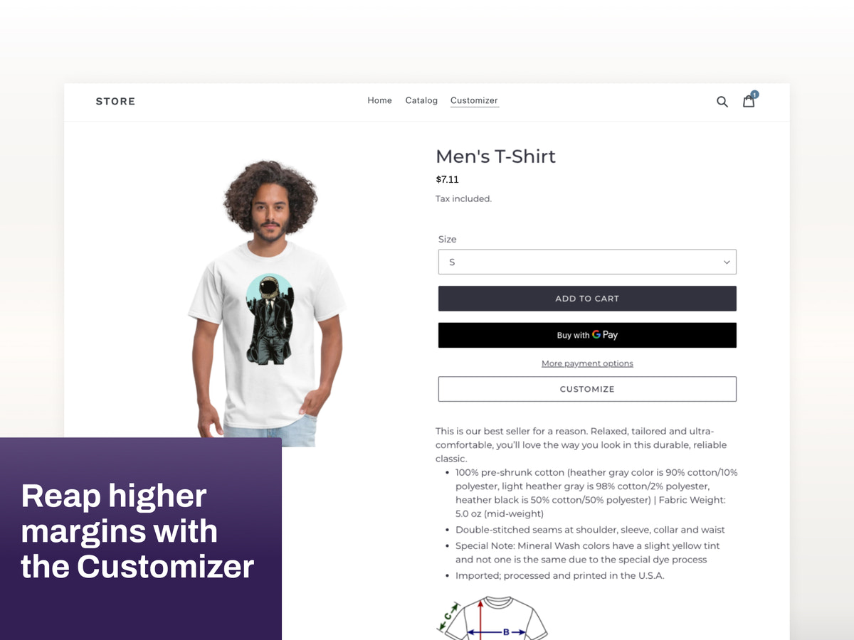 SPOD Customizer your customer can create their own products