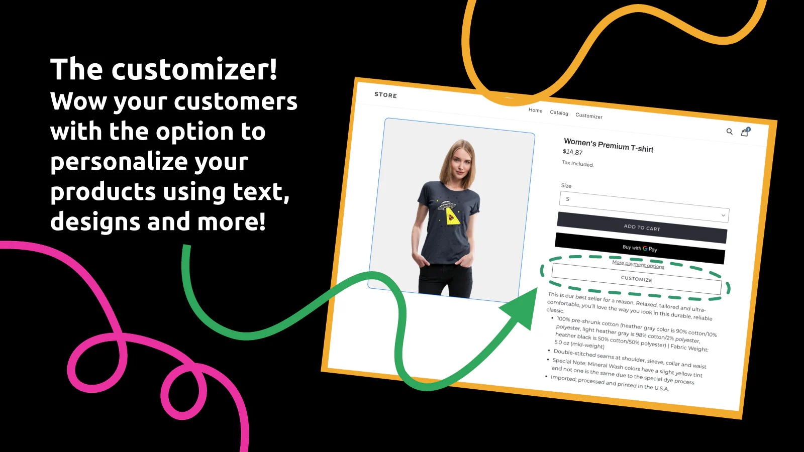 SPOD Customizer your customer can create their own products