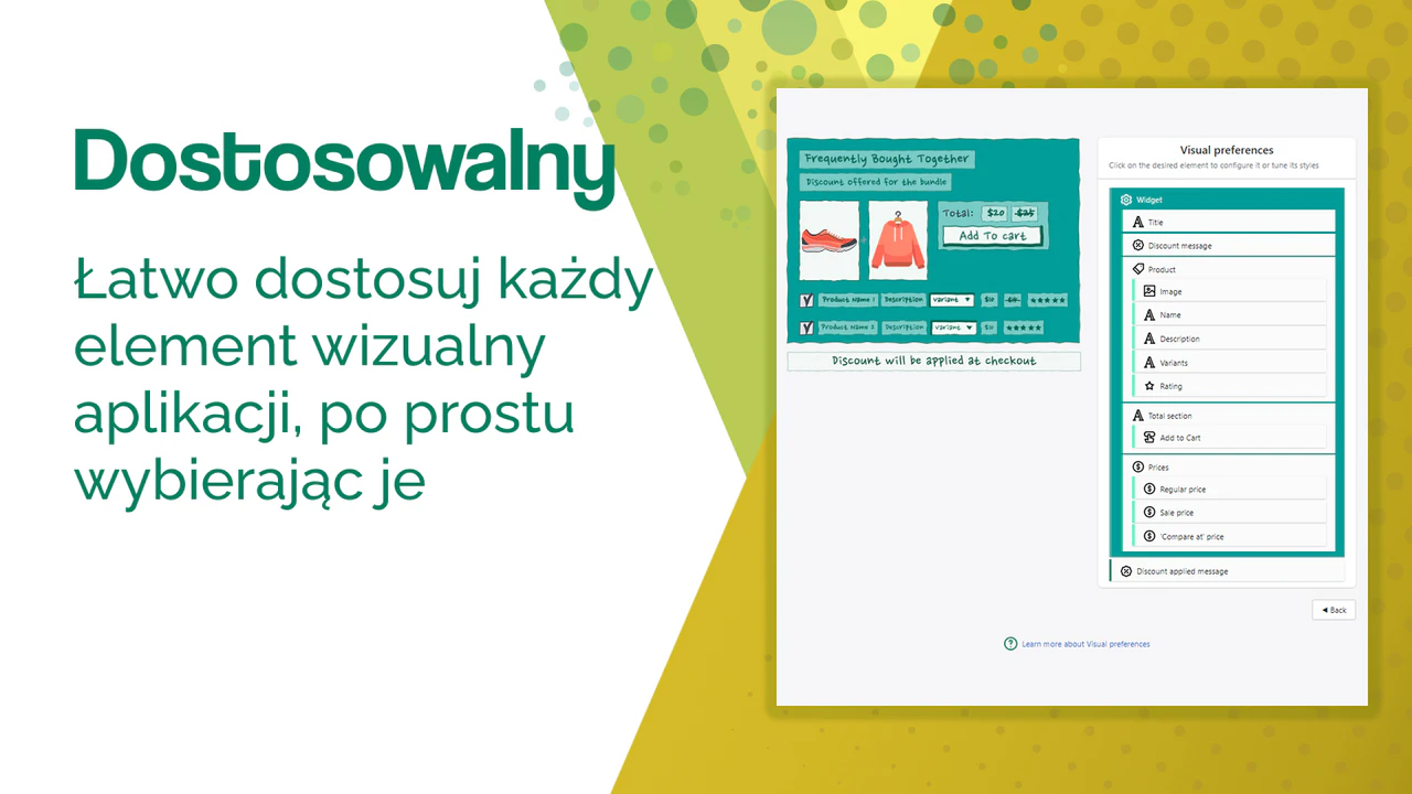 Dostosuj każdy element, po prostu go wybierając