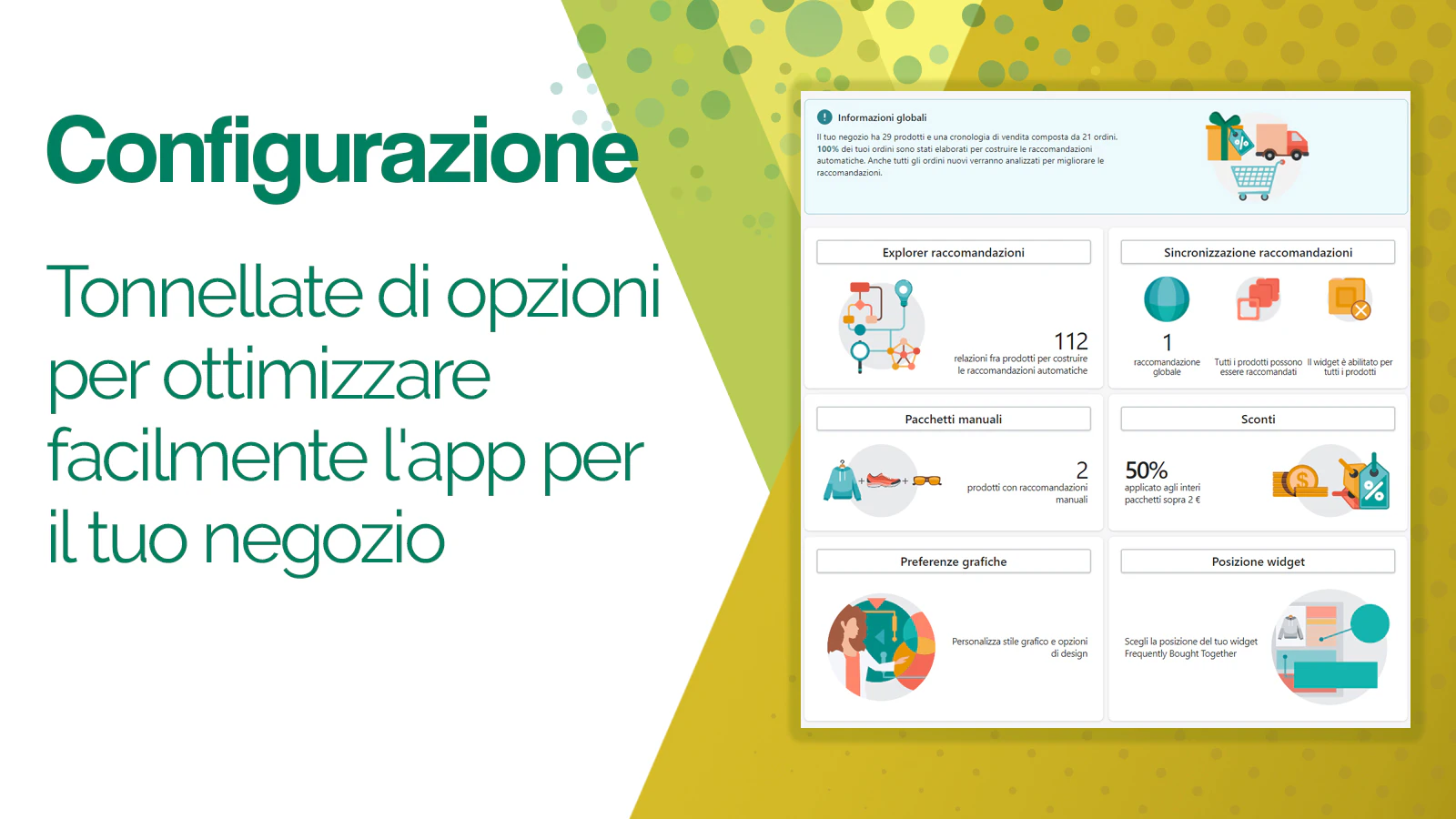 Tonnellate di opzioni per sintonizzare facilmente la app