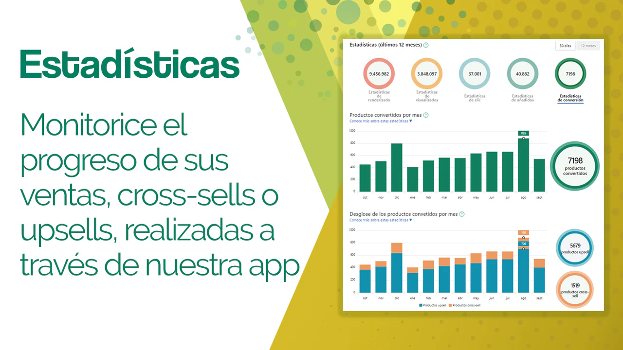 Siga la evolución de las ventas realizadas con la app