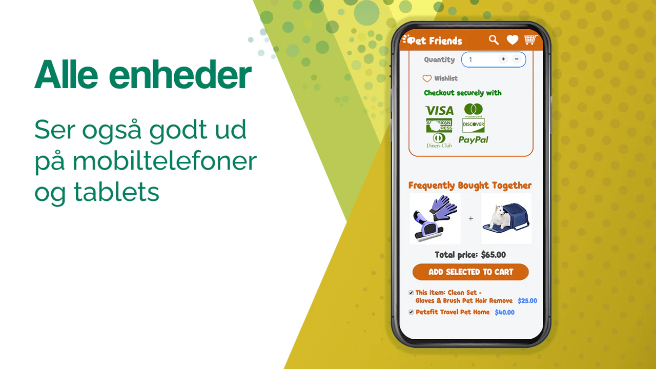 Ser godt ud på mobiltelefoner og tablets