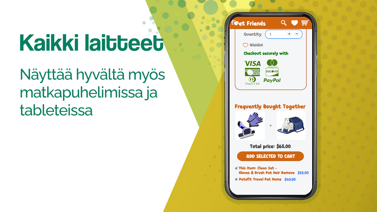 Näyttää hyvältä matkapuhelimissa ja tableteissa