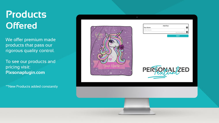 Pixsona Personalized Products Screenshot